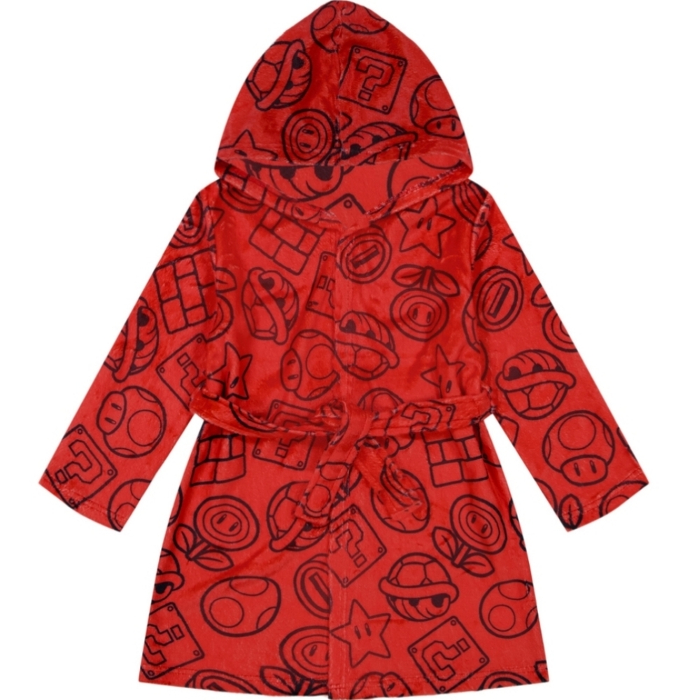 Super Mario by Nintendo Fleece Pajamas Set (Top, Pant and Robe) - Picture 5 of 6